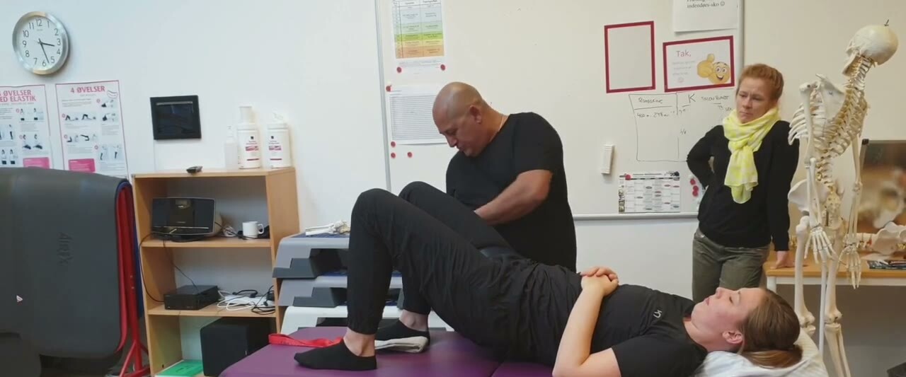 Combined hip and pelvis mobilisation technique